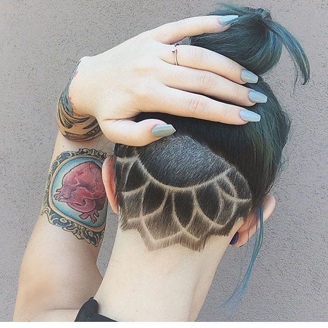 hidden tatoo hair