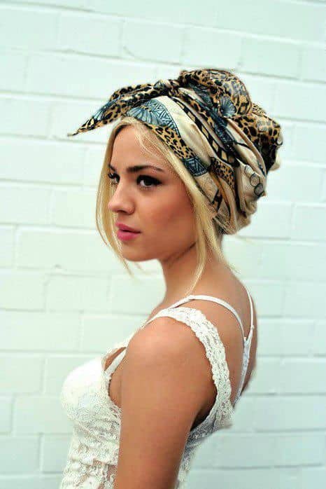 foulard in testa